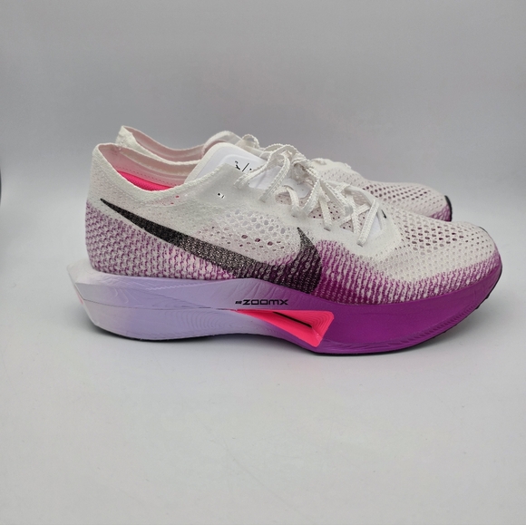 Nike ZoomX Vaporfly Next% 3 White Vivid Purple DV4129-104 Men's Size 11